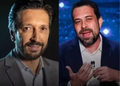 Recorte de imagens de Ricardo Nunes e Guilherme Boulos