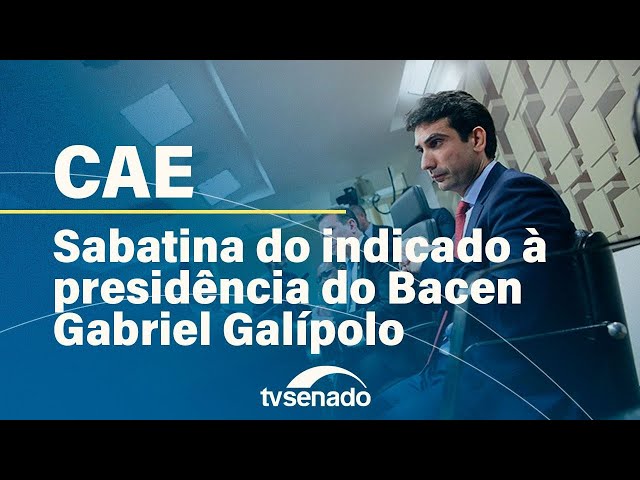 Ao vivo: CAE sabatina Gabriel Galípolo, indicado a presidir o Banco Central – 8/10/24