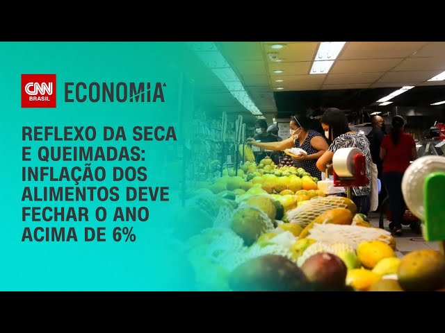 Reflexo da seca e queimadas: Inflação dos alimentos deve fechar o ano acima de 6% | CNN ARENA