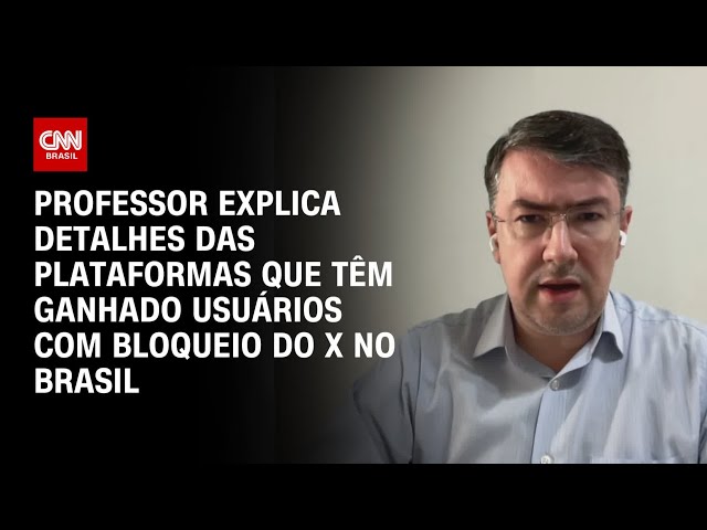 Professor explica detalhes das plataformas que têm ganhado usuários com bloqueio do X | AGORA CNN