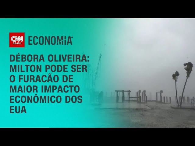 Débora Oliveira: Milton pode ser o furacão de maior impacto econômico dos EUA | CNN NOVO DIA