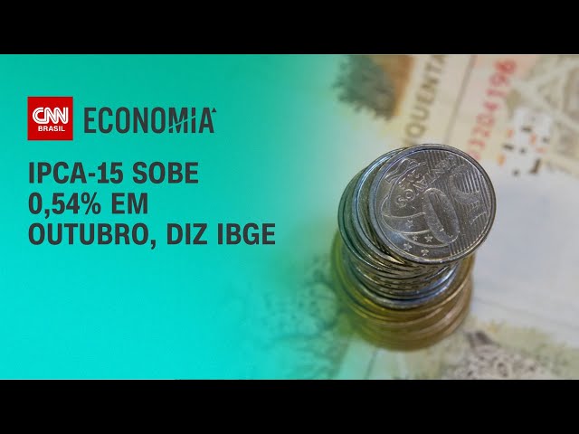 IPCA-15 sobe 0,54% em outubro, diz IBGE | LIVE CNN