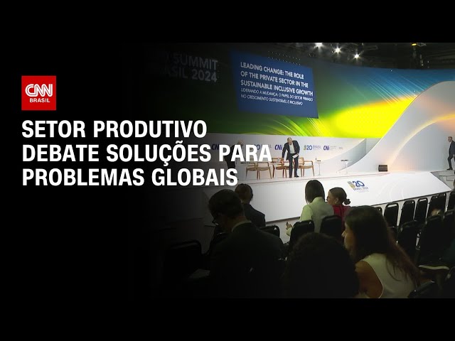 Setor produtivo debate soluções para problemas globais | CNN PrimeTime