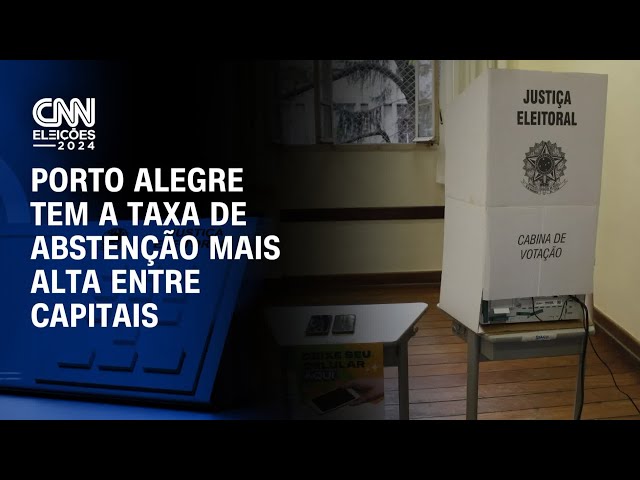 Porto Alegre tem a taxa de abstenção mais alta entre capitais | CNN PRIME TIME