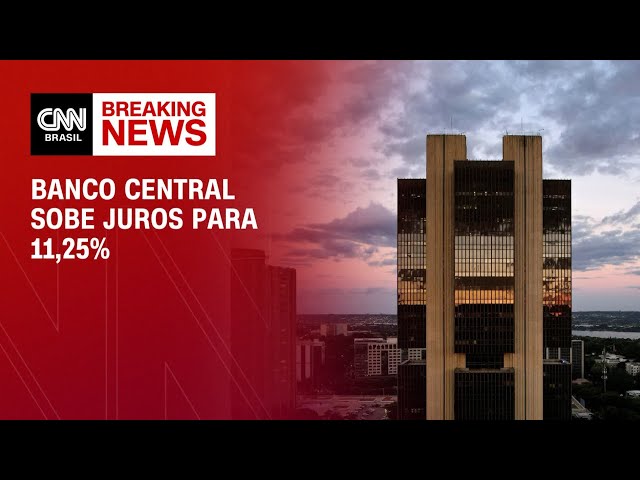 Banco Central sobe juros para 11,25% | CNN ARENA