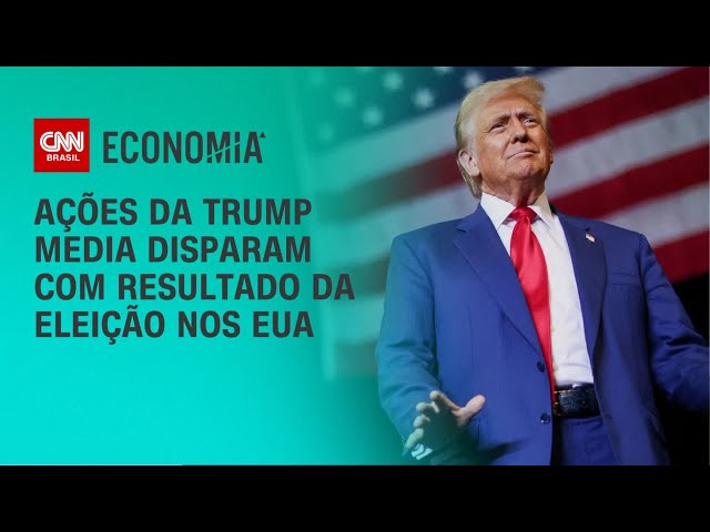 Ações da Trump Media disparam com resultado da eleição nos EUA | CNN 360°