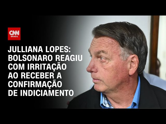 Julliana Lopes: Bolsonaro reagiu com irritação ao receber a confirmação de indiciamento | CNN ARENA