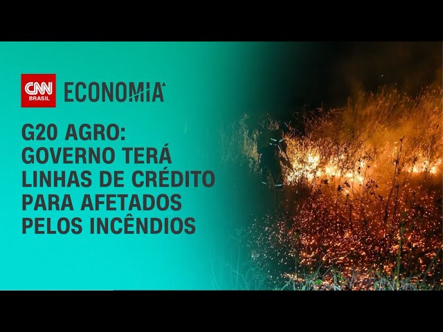 G20 Agro: Governo terá linhas de crédito para afetados pelos incêndios | CNN 360°