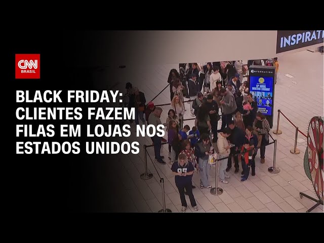 Black Friday: Clientes fazem filas em lojas nos Estados Unidos | CNN PRIME TIME