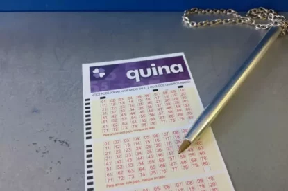 Quina: números sorteados.