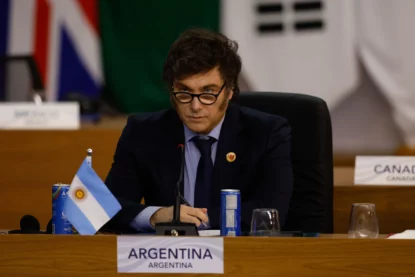 O presidente da Argentina, Javier Milei