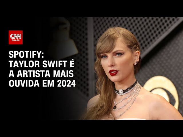 Spotify: Taylor Swift é a artista mais ouvida em 2024 | CNN PRIME TIME