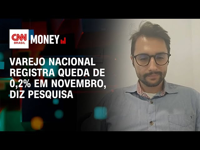 Varejo nacional registra queda de 0,2% em novembro, diz pesquisa | Money News