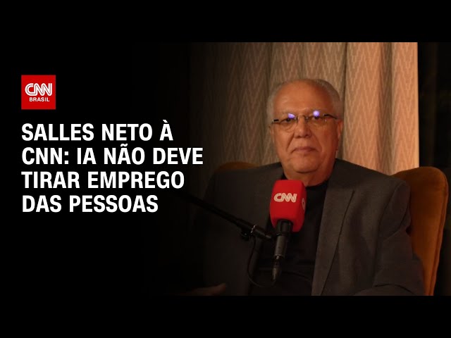 Salles Neto à CNN: IA não deve tirar emprego das pessoas | LIVE CNN