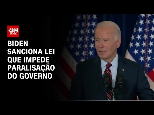 Biden sanciona lei que impede paralisação do governo | AGORA CNN