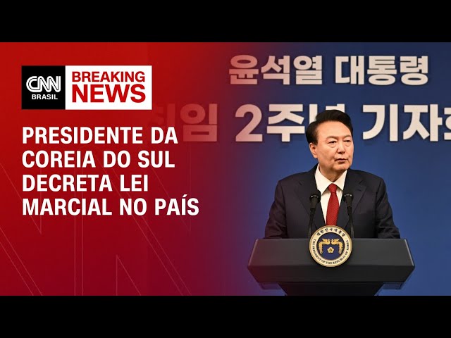 Presidente da Coreia do Sul decreta lei marcial no país | BASTIDORES CNN