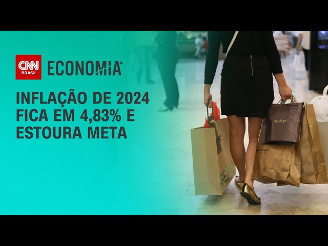 Inflação de 2024 fica em 4,83% e estoura meta | LIVE CNN