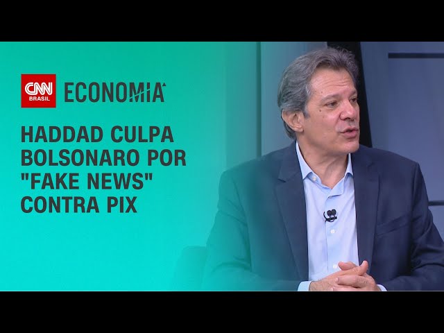 Haddad culpa Bolsonaro por "fake news" contra Pix | CNN 360°