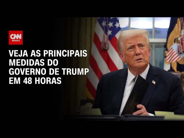 Veja as principais medidas do governo de Trump em 48 horas | BASTIDORES CNN