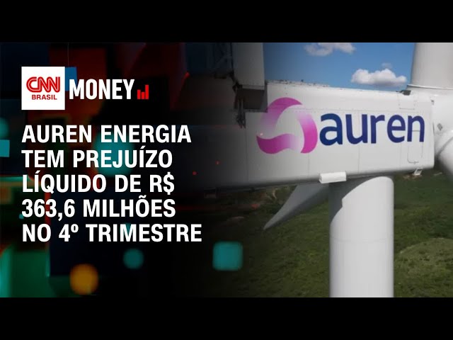 Auren Energia tem prejuízo líquido de R$ 363,6 milhões no 4º trimestre | Money News