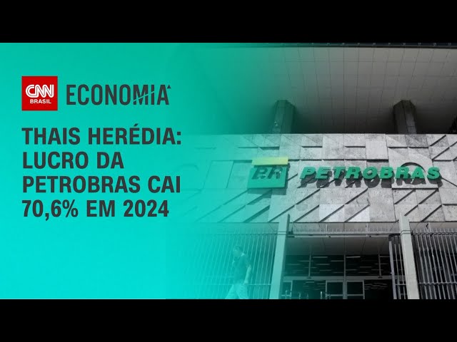 Thais Herédia: Lucro da Petrobras cai 70,6% em 2024 | CNN PRIME TIME