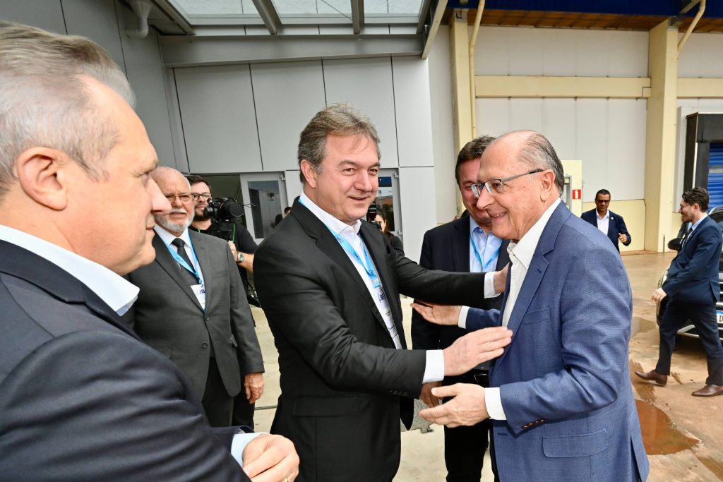 Joesley Batista e o vice-presidente Geraldo Alckmin, em encontro em 2023