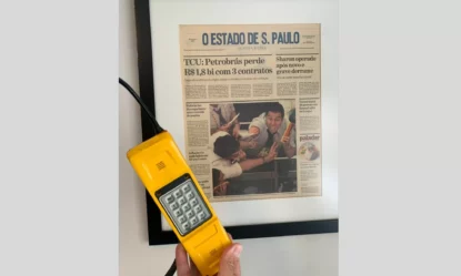 Telefone do pregão viva-voz e registro de Fabio Denardi no Estadão