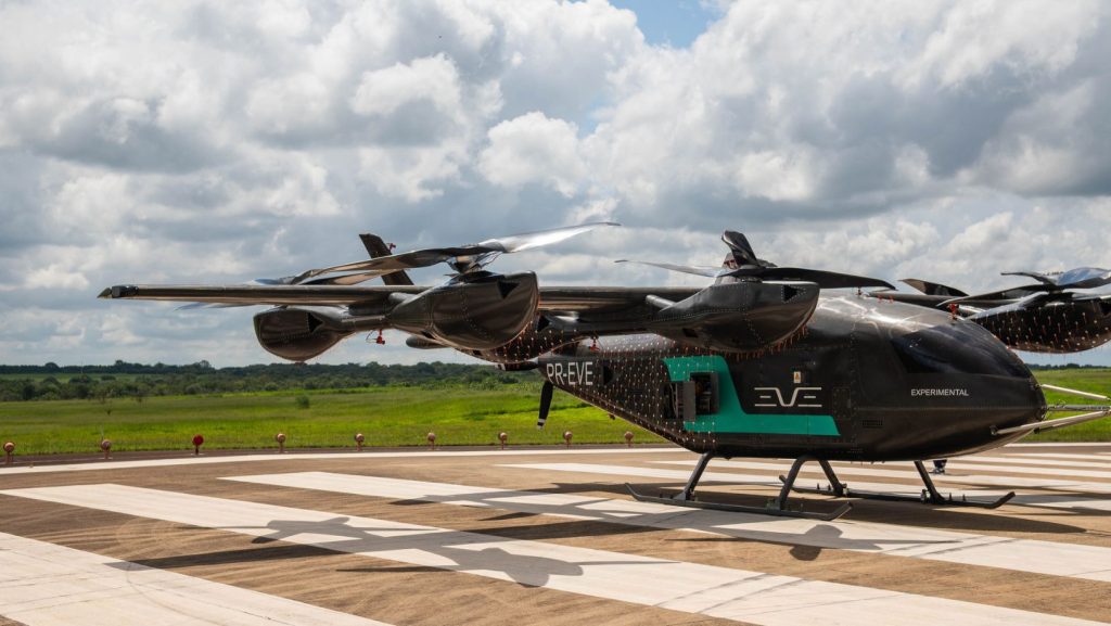 Eve: companhia da Embraer fez mais voo teste do eVTOL (Foto: Divulgação)